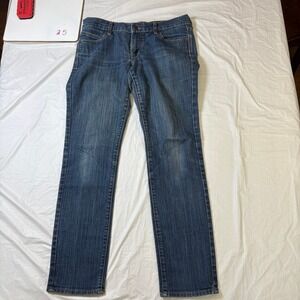 Old Navy The Diva Jeans Womens Size 8 Long Blue Denim Straight Leg Pants
